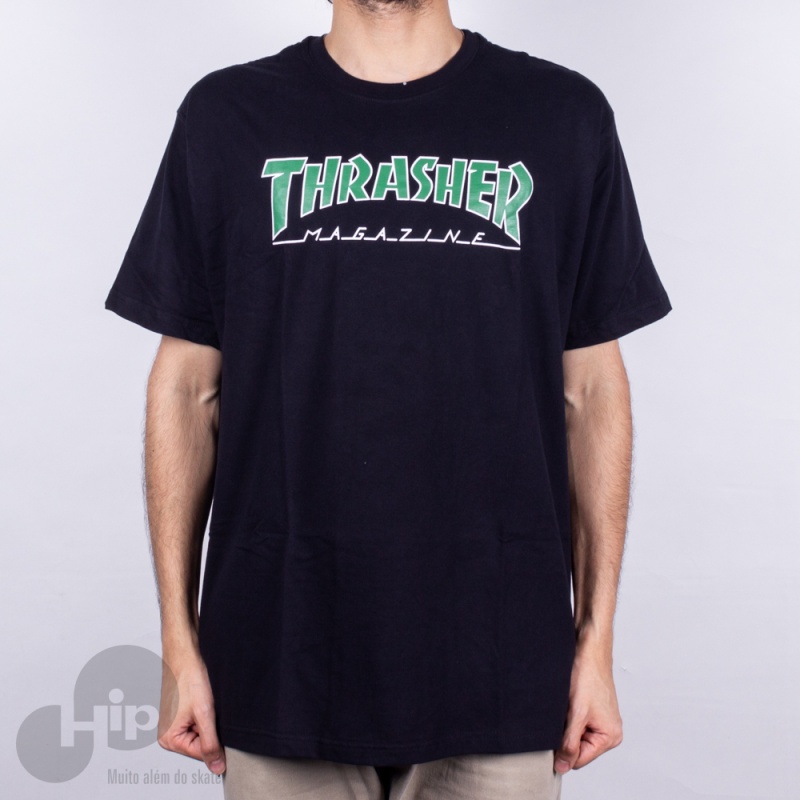 Camiseta Thrasher Outlined Preta