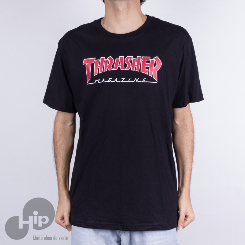 Camiseta Thrasher Outlined Preta