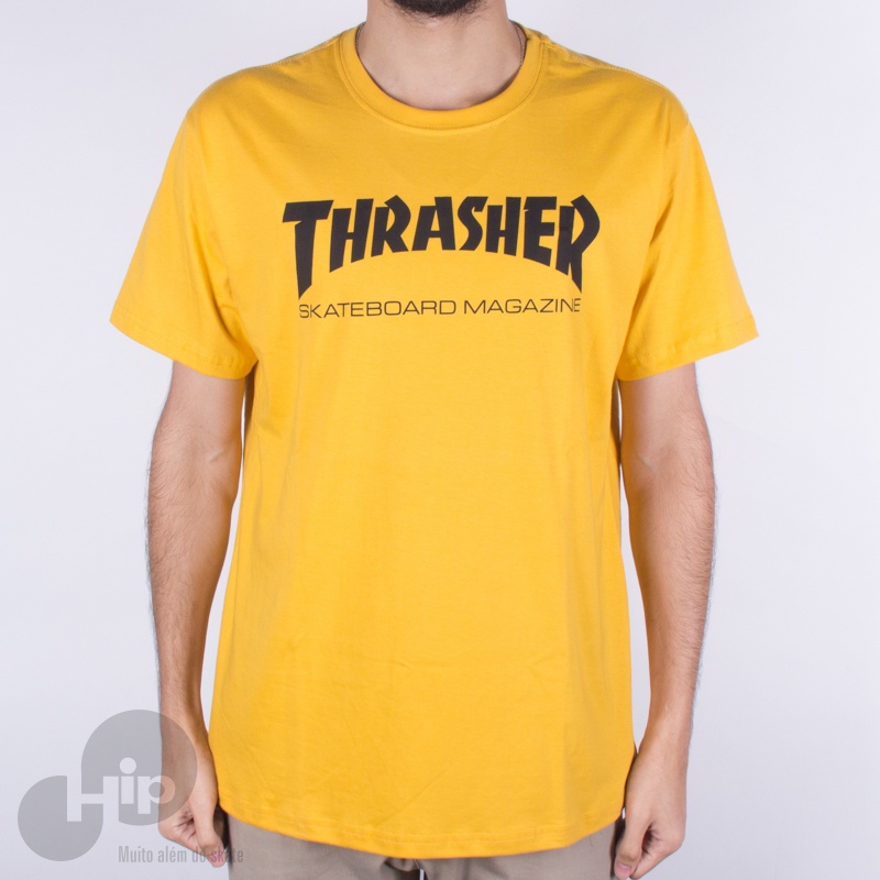Camiseta Thrasher Skate Mag Amarela