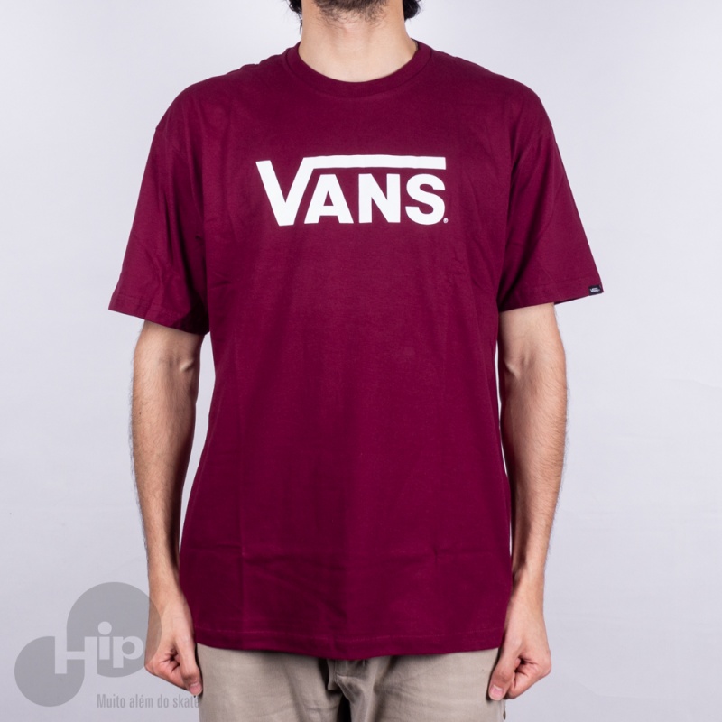 Camiseta Vans Classic Vinho