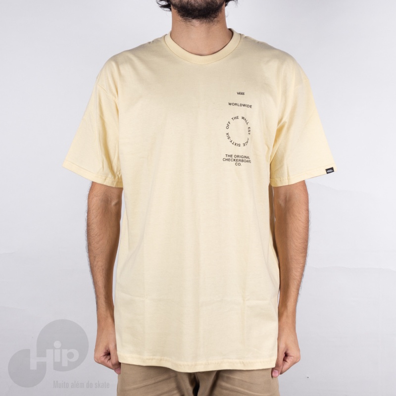 Camiseta Vans Distortion Type Amarela Loja HIP