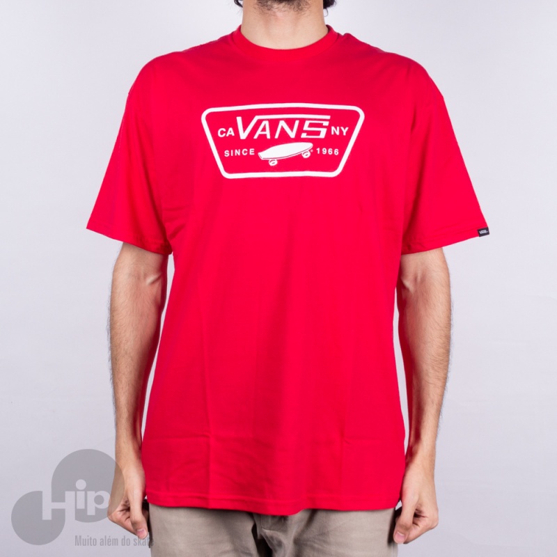 Camiseta Vans Full Patch Vermelha