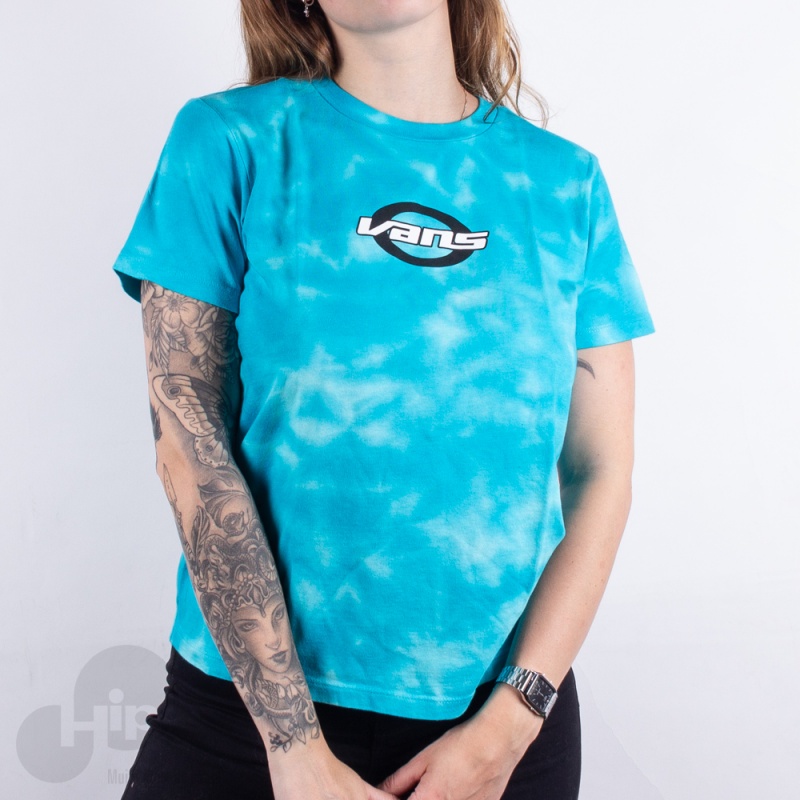 Camiseta Vans Oval Azul Claro