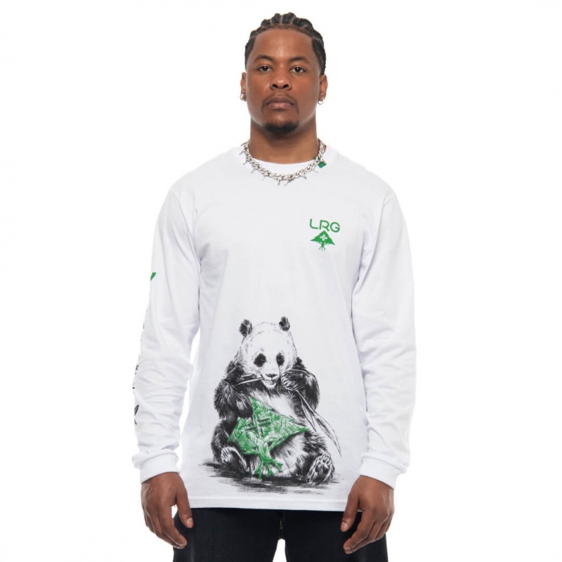 Camiseta Manga Longa LRG Giant Panda Branco