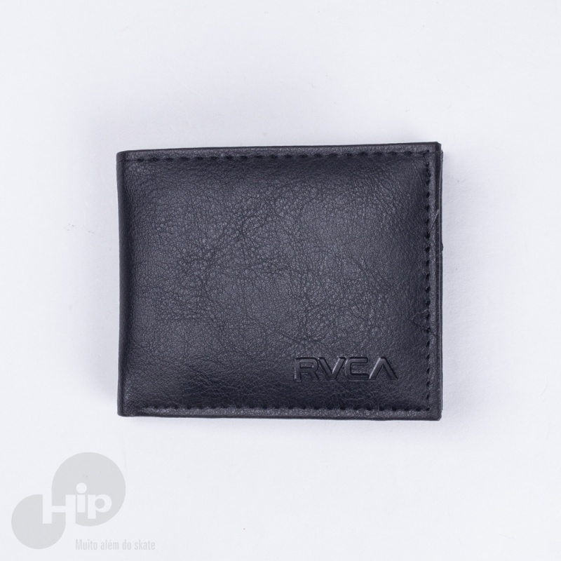 Carteira Rvca Crest Bi Fold Preta