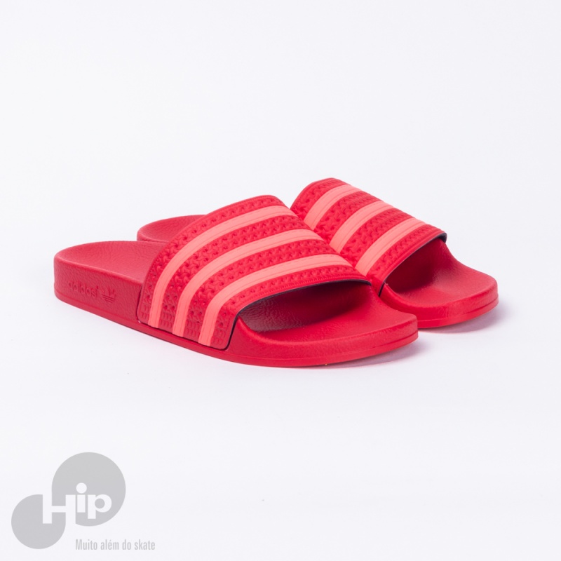 Chinelo Slide Adidas Adilette Vermelho