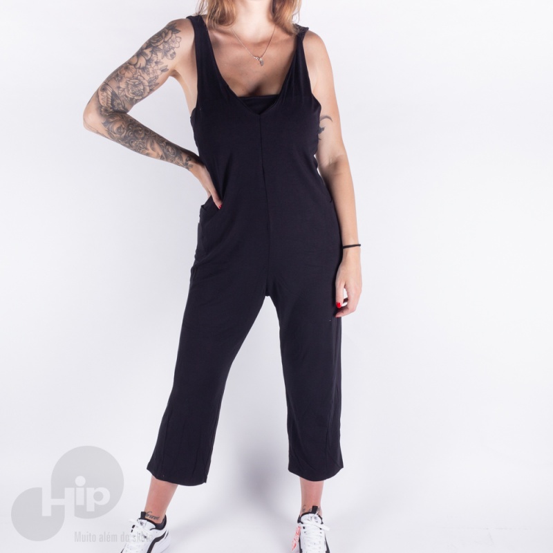 Macaco + Top Riu Kiu Bolso Lateral Preto