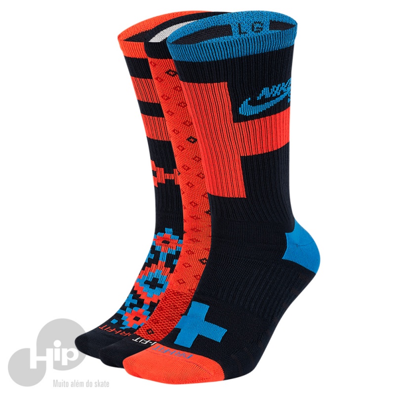 Meia nike colorida 2025