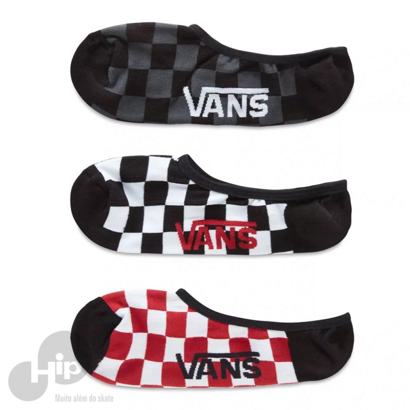 Meia Vans Classic No Show Multicolorida