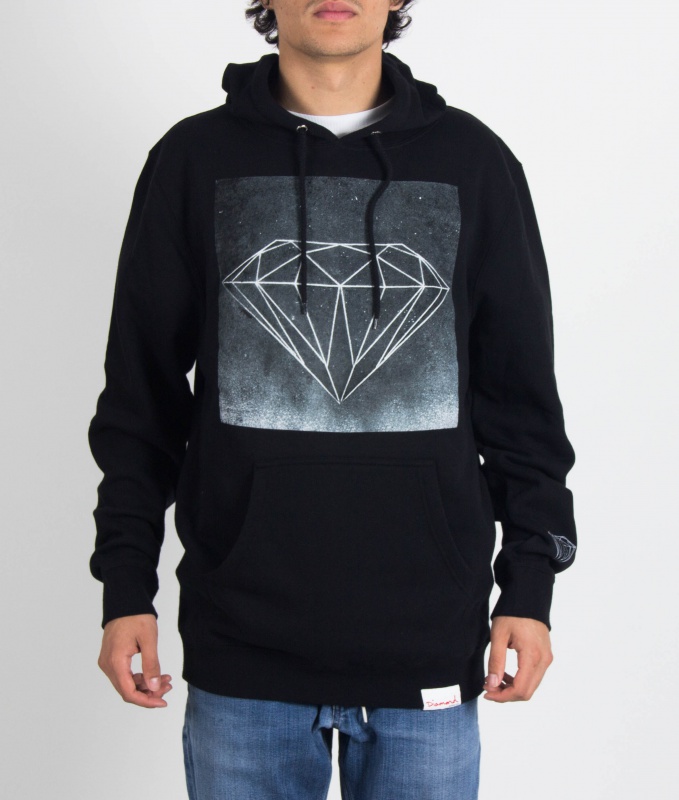 Moletom Diamond Chalk Preto