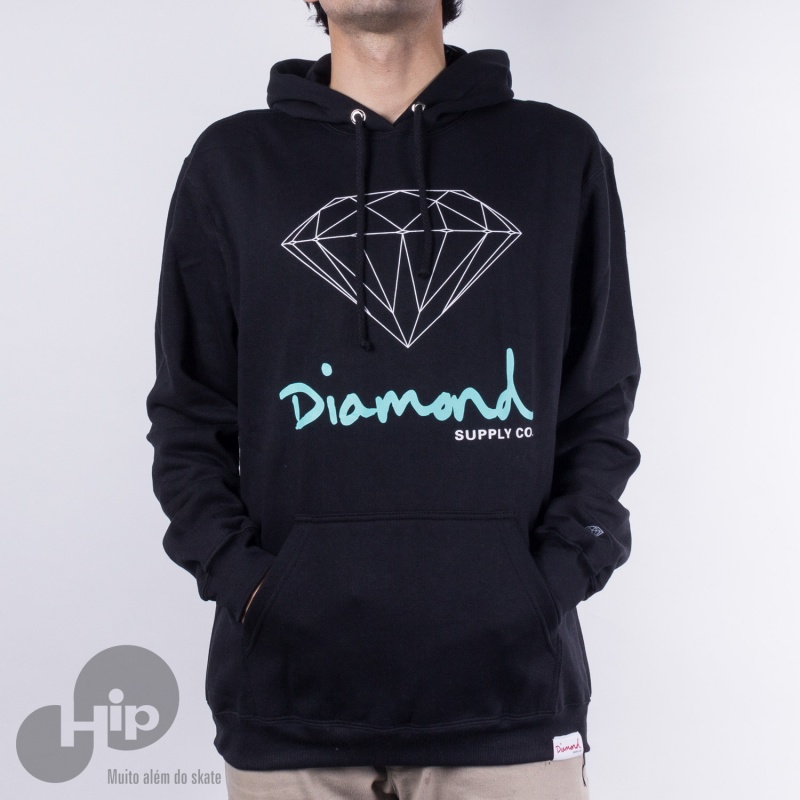 Moletom Diamond Og Sign Preto