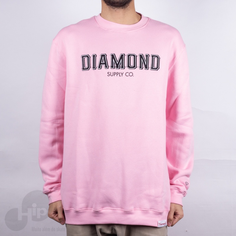 moletom diamond rosa