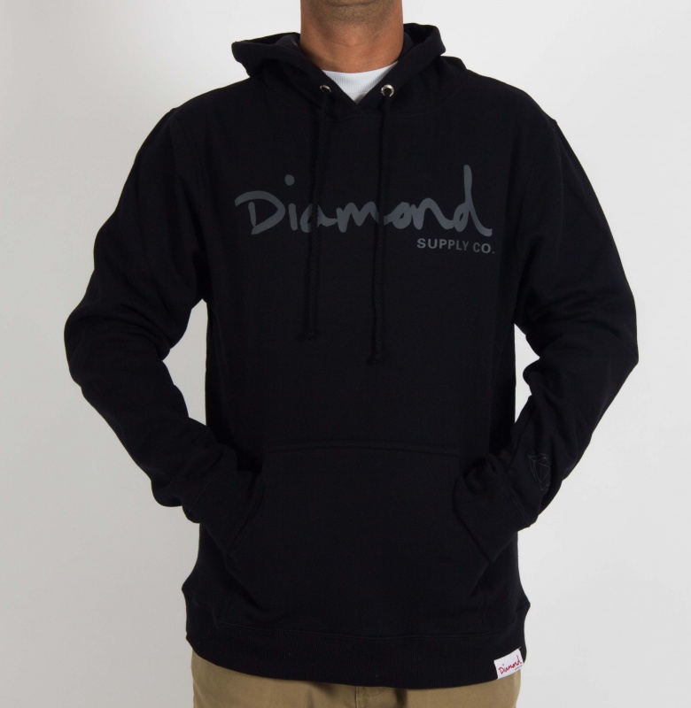 moletom diamond supply preto