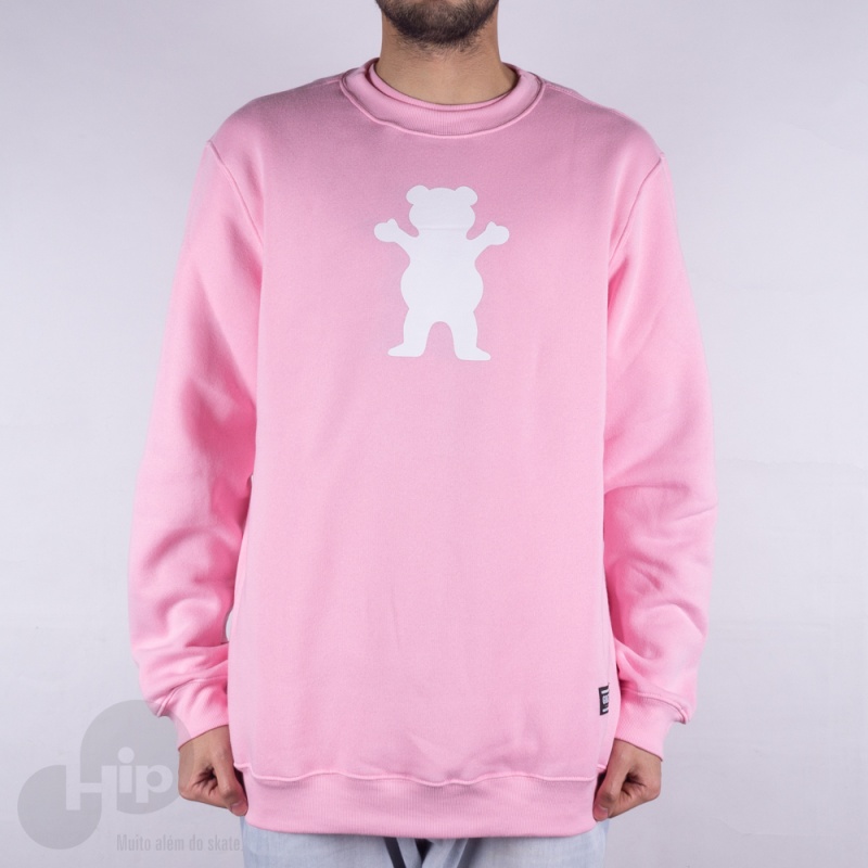 moletom grizzly rosa original