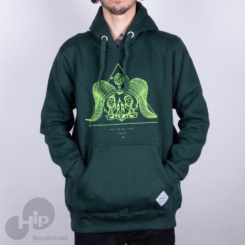 Moletom Hocks Skullminati Verde