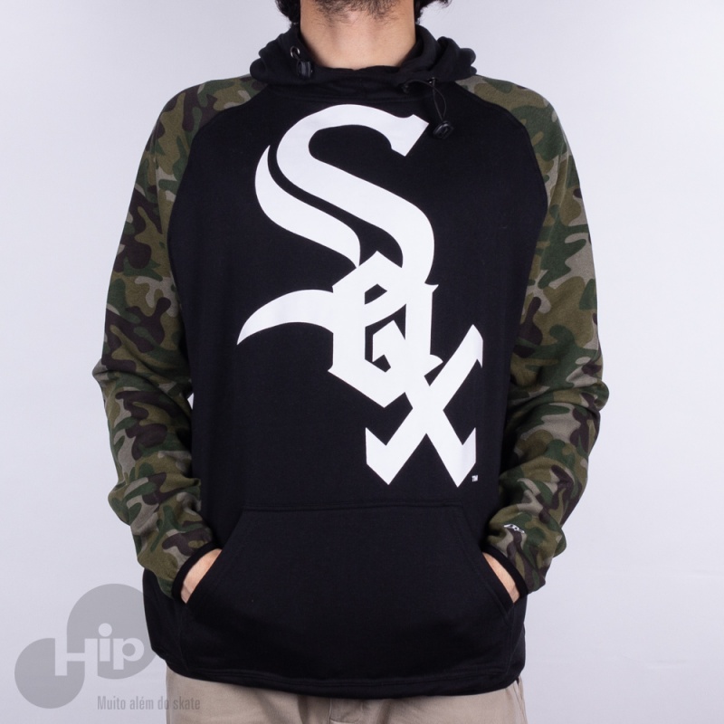 Moletom New Era Print 10 Chicago White Sox Preto