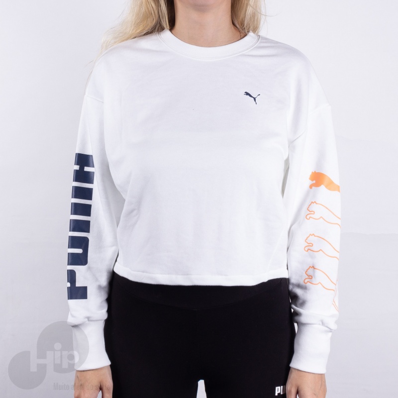 moletom puma branco