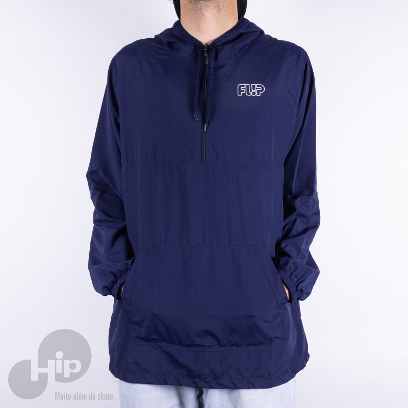 Quebra Vento Flip Anorak Odyssey Azul Escuro