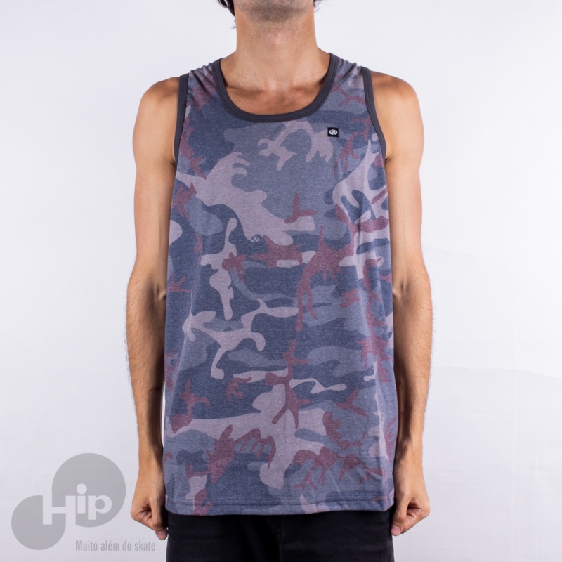 Regata Drop Dead Guerrilha Camuflado Cinza