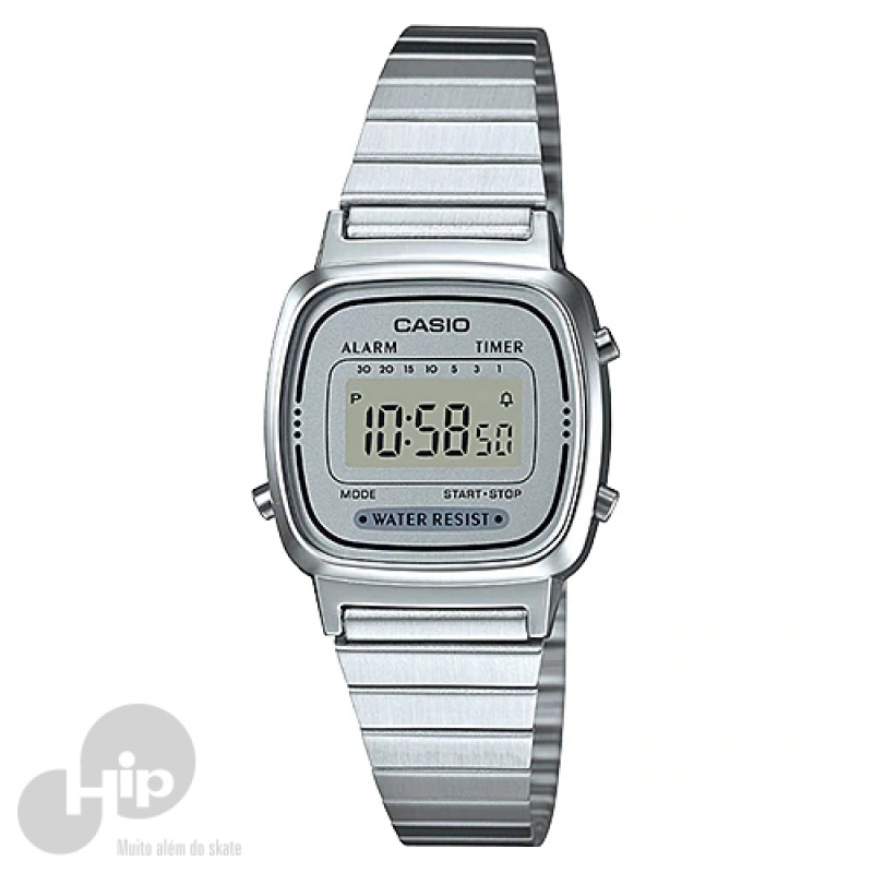 Relgio Casio La670Wa-7Df Prata