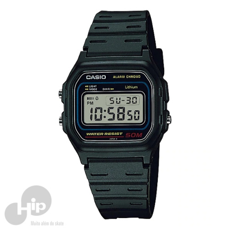 Relgio Casio W-59-1Vq Preto