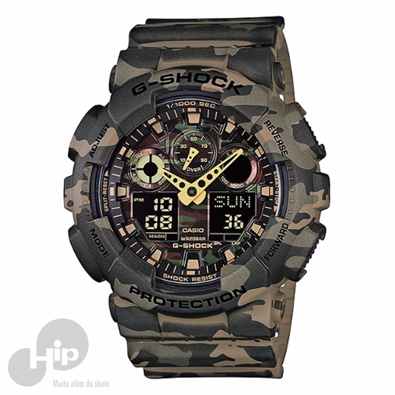 Relgio G-Shock Ga-100Cm-5Adr Camuflado