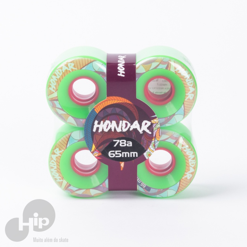 Roda Hondar 65Mm Freestyle Verde