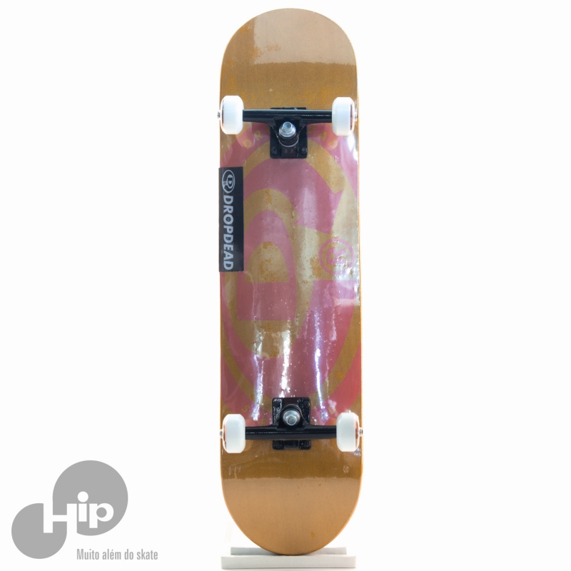 Skate Montado Drop Dead Elipse Amarelo