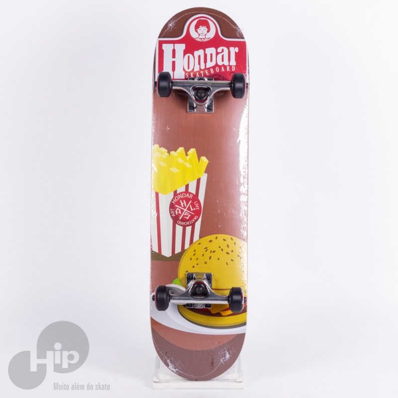 Skate Montado Hondar Hsm-04 Iniciante Marrom