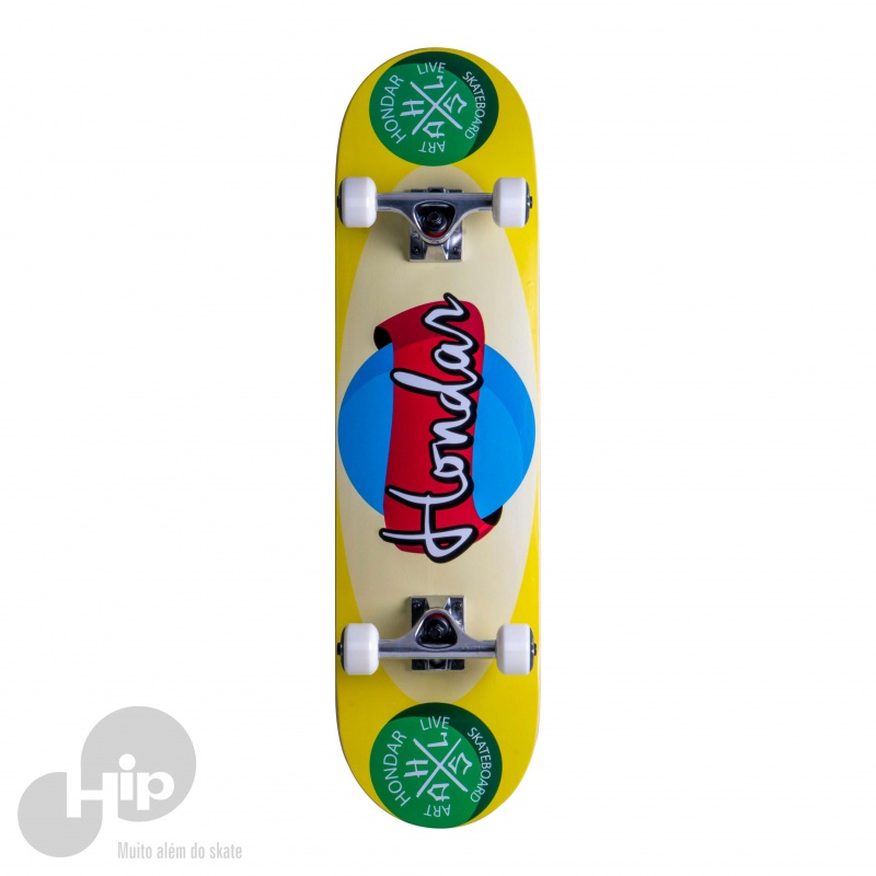 Skate Montado Hondar Hsm-06 Amarelo