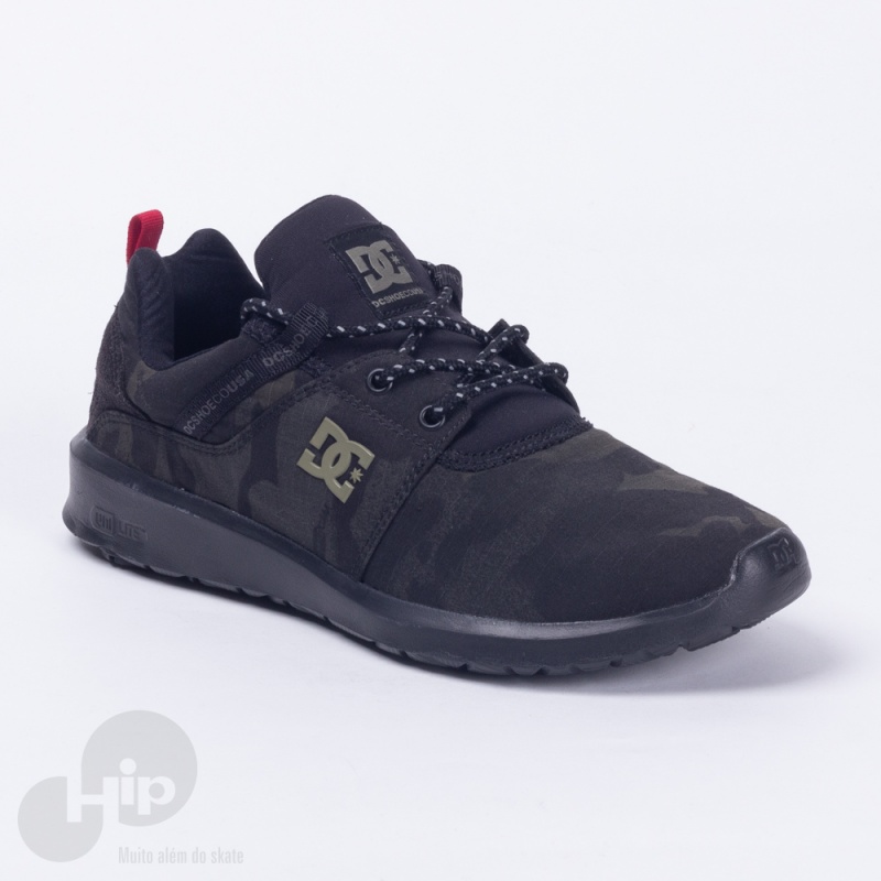 Tnis Dc Shoes Heathrow Tx Kco Camuflado Preto