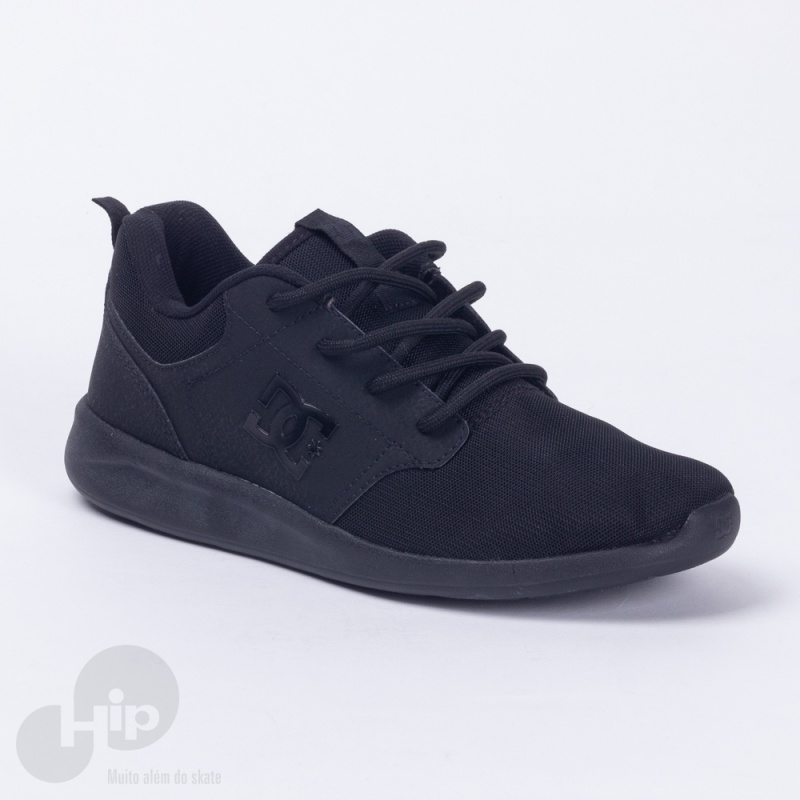 Tnis Dc Shoes Midway Sn Blk Preto