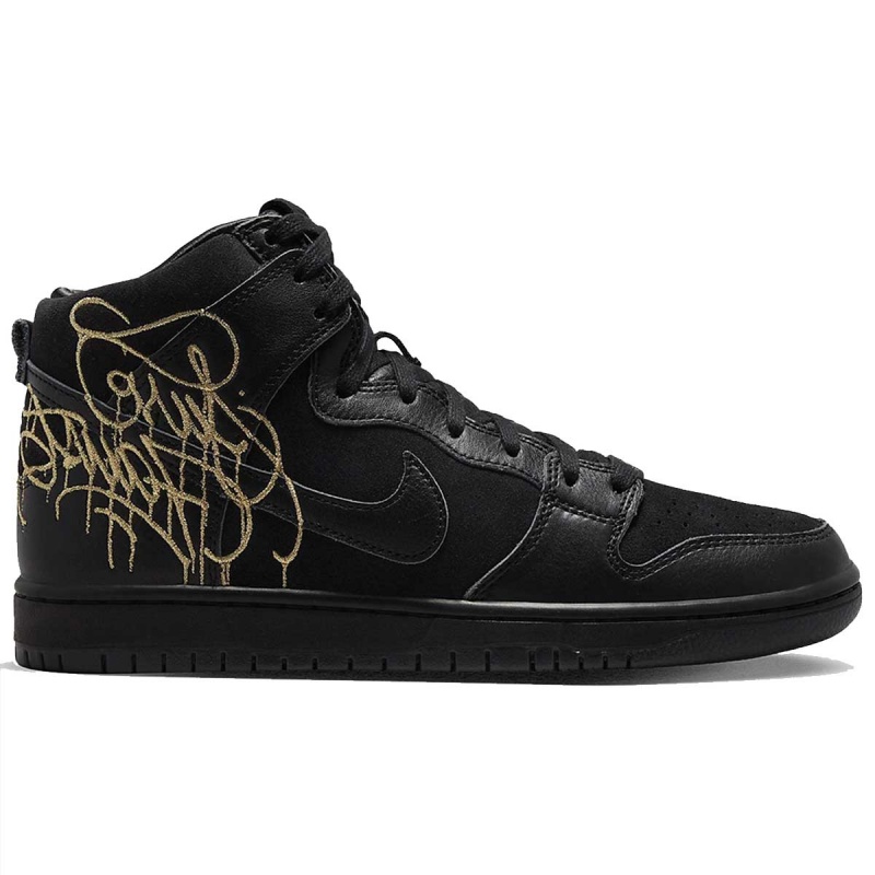 Tnis Nike Dunk High Pro x Faust Preto