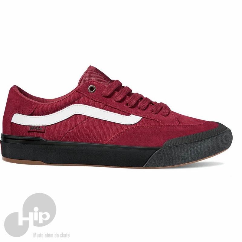 tenis vans preto e vermelho