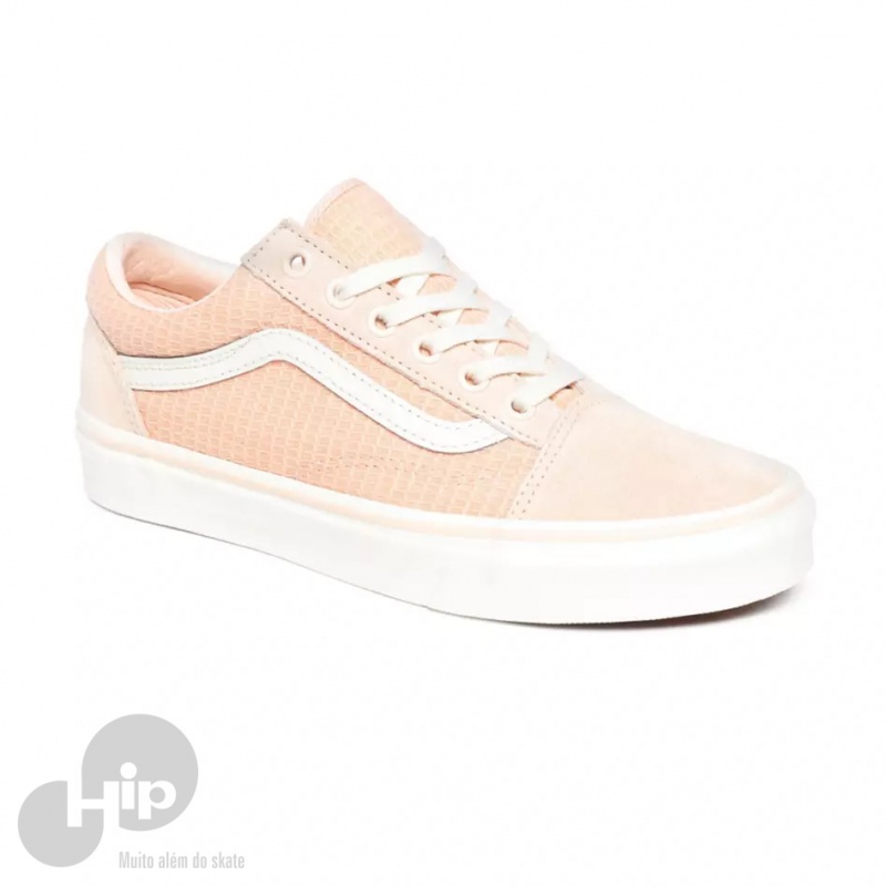 tenis vans old school rosa