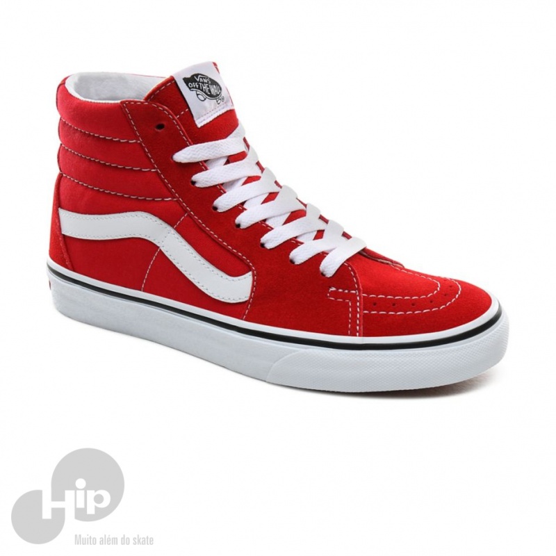 Tnis Vans Sk8-Hi Racing Vermelho