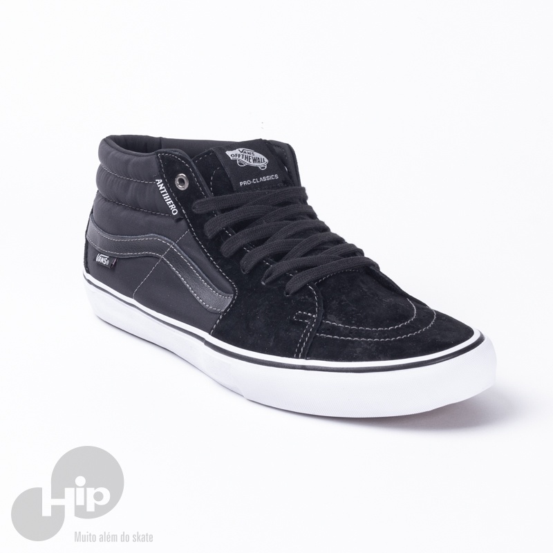 Tnis Vans Sk8-Mid Pro Anti Hero Preto