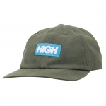 Bon High Bleached 6 Panel Logo Verde