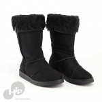 Bota Perky Confy High Suede Preta