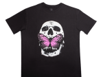 Camiseta Disorder Butterfly Skull Preto