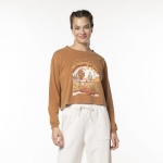 Blusa Manga Longa Billabong Go Your Own Marrom