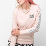 Blusa Manga Longa Vans Boxed Out Rosa