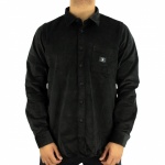 Camisa Manga Longa Dc Shoes Corduroy Preto