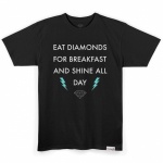 Camiseta Diamond Breakfast Preto