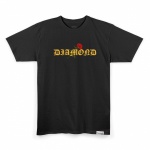 Camiseta Diamond Oe Script Rose Preto