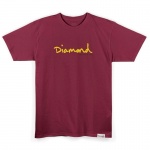 Camiseta Diamond Og Script Vinho