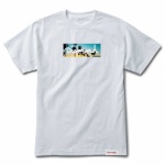 Camiseta Diamond Palm Trees Box Logo Branco