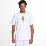 Camiseta LRG Rap In Cena x Bud Open Mid Branco