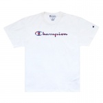 Camiseta Champion Abstract Script Ink Branco