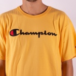 Camiseta Champion Embroidery Trad Logo Script Amarelo